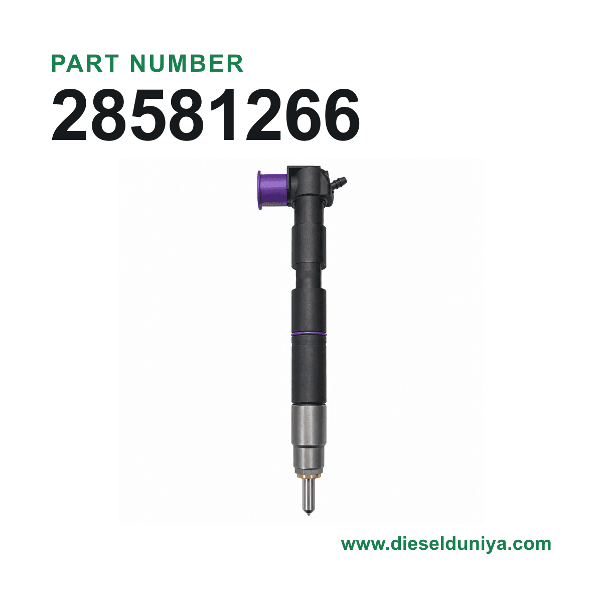Delphi CRDI Diesel Fuel Injector 28581266
