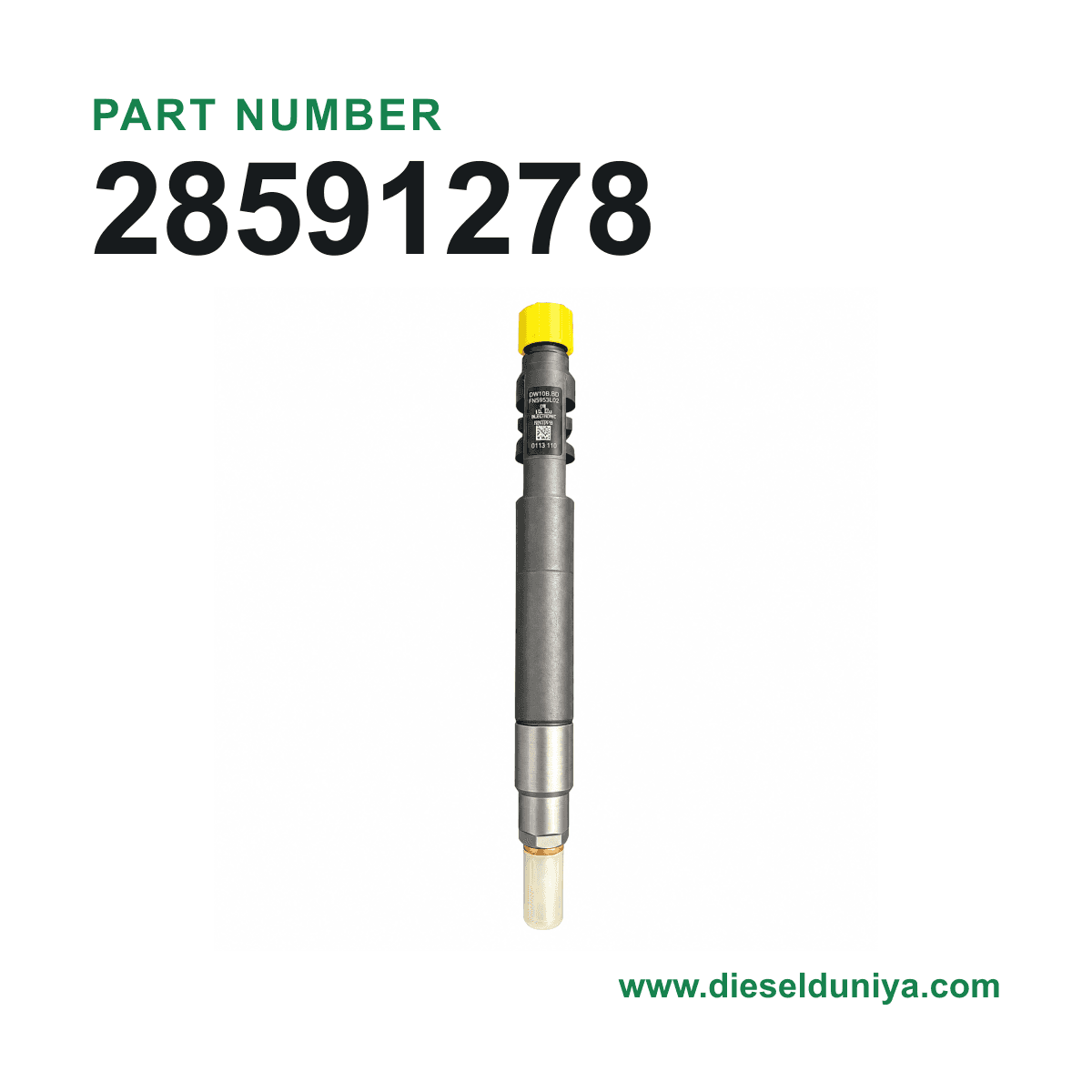 Delphi CRDI Diesel Fuel Injector 28591278